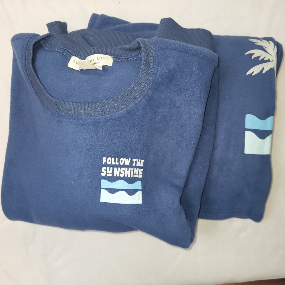Saltwater LUXE  Fleece Sweatshirt And Pants Set Women's Size‎ XXL (2 PC)